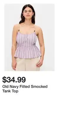Old Navy Old Navy Fitted Smocked Tank Top offer