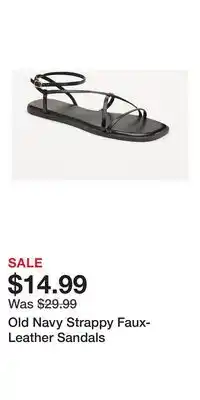 Old Navy Old Navy Strappy Faux-Leather Sandals offer