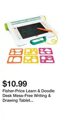 Kohl's Fisher-Price Learn & Doodle Desk Mess-Free Writing & Drawing Tablet with LCD Screen offer