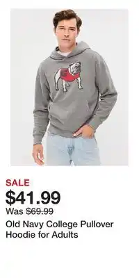Old Navy Old Navy College Pullover Hoodie for Adults offer