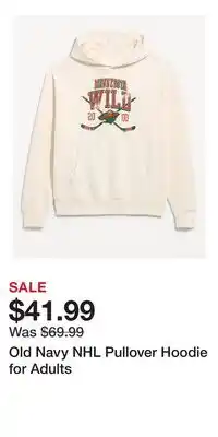 Old Navy Old Navy NHL Pullover Hoodie for Adults offer