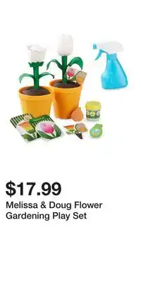 Kohl's Melissa & Doug Flower Gardening Play Set offer