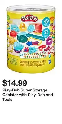 Kohl's Play-Doh Super Storage Canister with Play-Doh and Tools offer