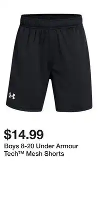 Kohl's Boys 8-20 Under Armour Tech Mesh Shorts offer