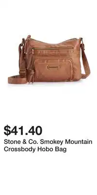 Kohl's Stone & Co. Smokey Mountain Crossbody Hobo Bag offer