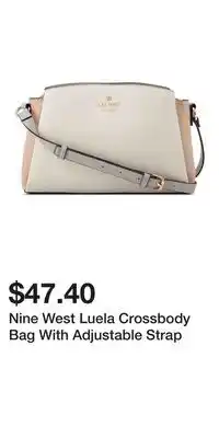 Kohl's Nine West Luela Crossbody Bag With Adjustable Strap offer