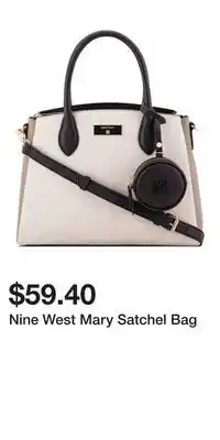 Kohl's Nine West Mary Satchel Bag offer