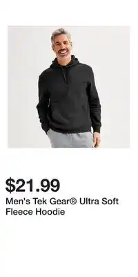 Kohl's Men's Tek Gear Ultra Soft Fleece Hoodie offer