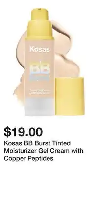 Kohl's Kosas BB Burst Tinted Moisturizer Gel Cream with Copper Peptides offer