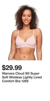 Kohl's Warners Cloud 9 Super Soft Wireless Lightly Lined Comfort Bra 1269 offer