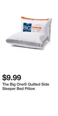 Kohl's The Big One Quilted Side Sleeper Bed Pillow offer