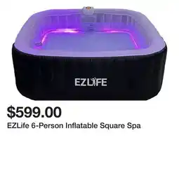 Dick's Sporting Goods EZLife 6-Person Inflatable Square Spa offer