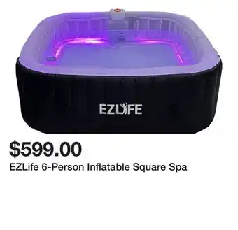Dick's Sporting Goods EZLife 6-Person Inflatable Square Spa offer