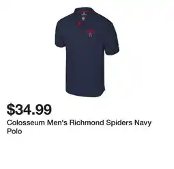 Dick's Sporting Goods Colosseum Men's Richmond Spiders Navy Polo offer