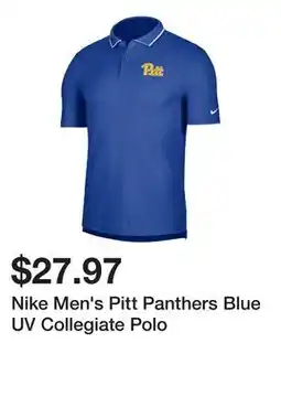 Dick's Sporting Goods Nike Men's Pitt Panthers Blue UV Collegiate Polo offer