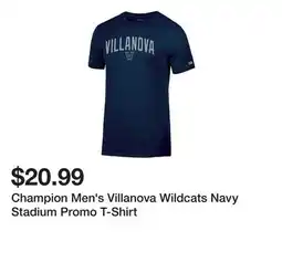 Dick's Sporting Goods Champion Men's Villanova Wildcats Navy Stadium Promo T-Shirt offer