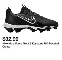 Dick's Sporting Goods Nike Kids' Force Trout 9 Keystone RM Baseball Cleats offer
