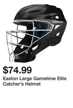 Dick's Sporting Goods Easton Large Gametime Elite Catcher's Helmet offer