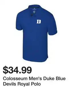 Dick's Sporting Goods Colosseum Men's Duke Blue Devils Royal Polo offer