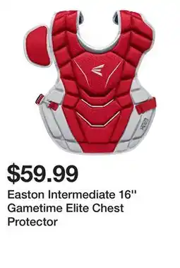 Dick's Sporting Goods Easton Intermediate 16'' Gametime Elite Chest Protector offer