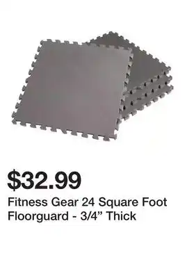 Dick's Sporting Goods Fitness Gear 24 Square Foot Floorguard - 3/4 Thick offer