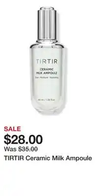 Ulta Beauty TIRTIR Ceramic Milk Ampoule offer