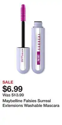 Ulta Beauty Maybelline Falsies Surreal Extensions Washable Mascara offer
