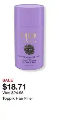 Ulta Beauty Toppik Hair Filler offer