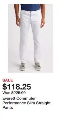 Nordstrom Everett Commuter Performance Slim Straight Pants offer