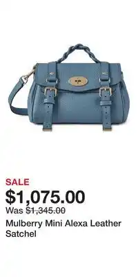 Nordstrom Mulberry Mini Alexa Leather Satchel offer
