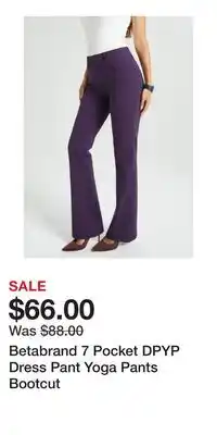 Nordstrom Betabrand 7 Pocket DPYP Dress Pant Yoga Pants Bootcut offer