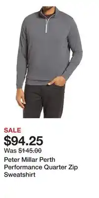 Nordstrom Peter Millar Perth Performance Quarter Zip Sweatshirt offer
