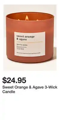 Bath & Body Works Sweet Orange & Agave 3-Wick Candle offer