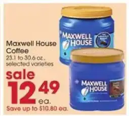 Giant Eagle Maxwell House Coffee offer