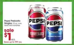Giant Eagle Pepsi Prebiotic Singles offer