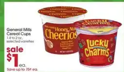 Giant Eagle General Mills Cereal Cups offer