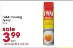 Giant Eagle Pam Cooking Spray offer