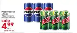 Giant Eagle Pepsi Products 6 Pack offer