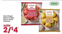 Giant Eagle Giant Eagle Steam in Bag Potatoes offer
