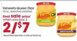 Giant Eagle Velveeta Queso Dips offer