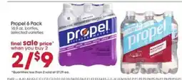 Giant Eagle Propel 6 Pack offer