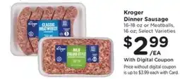 Kroger Kroger Dinner Sausage offer