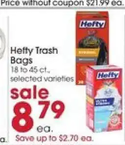 Giant Eagle Hefty Trash Bags offer