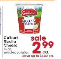 Giant Eagle Galbani Ricotta Cheese offer