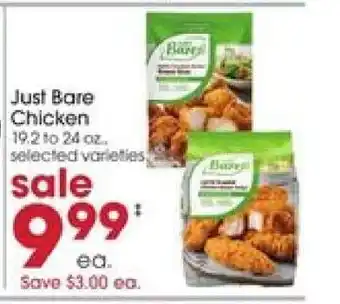 Giant Eagle Just Bare Chicken offer