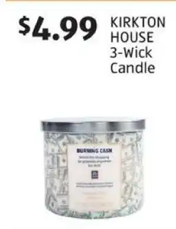 Aldi KIRKTON HOUSE 3-Wick Candle offer