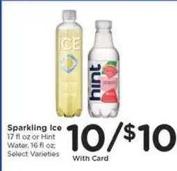 Kroger Sparkling Ice or Hint Water offer