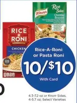 Kroger Rice-A-Roni or Pasta-Roni offer