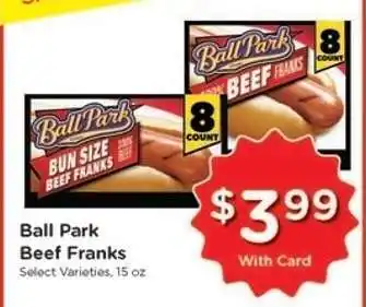 Kroger Ball Park Beef Franks offer