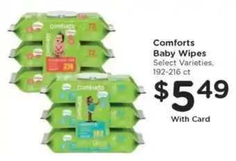 Kroger Comforts Baby Wipes offer